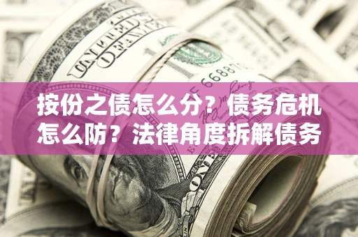 北京按份之债怎么分？债务危机怎么防？法律角度拆解债务分配与风险自保指南