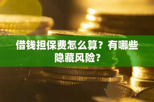 北京借钱担保费怎么算？有哪些隐藏风险？