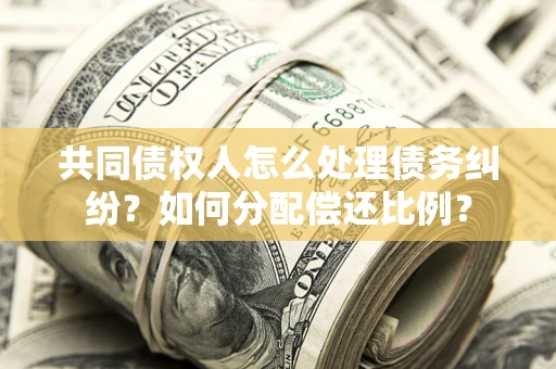 北京共同债权人怎么处理债务纠纷？如何分配偿还比例？