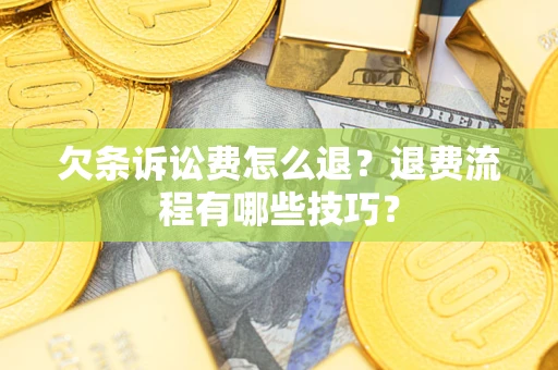 北京欠条诉讼费怎么退？退费流程有哪些技巧？