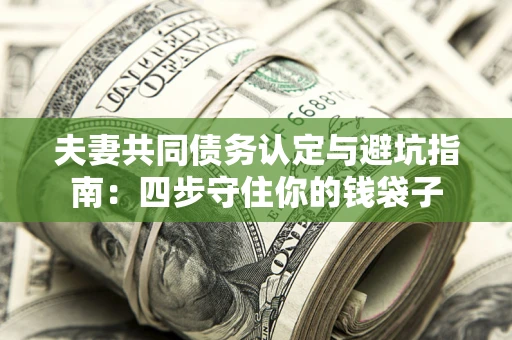 北京夫妻共同债务认定与避坑指南：四步守住你的钱袋子