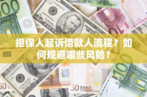 北京担保人起诉借款人流程？如何规避哪些风险？