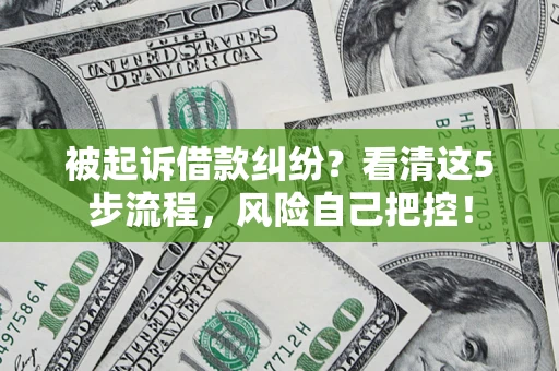 北京被起诉借款纠纷？看清这5步流程，风险自己把控！