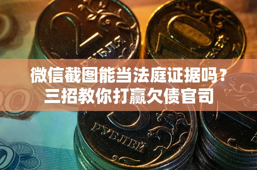 北京微信截图能当法庭证据吗？三招教你打赢欠债官司